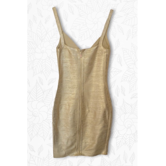 House of CB London Gold Pencil Dress brand new - Picture 4 of 5